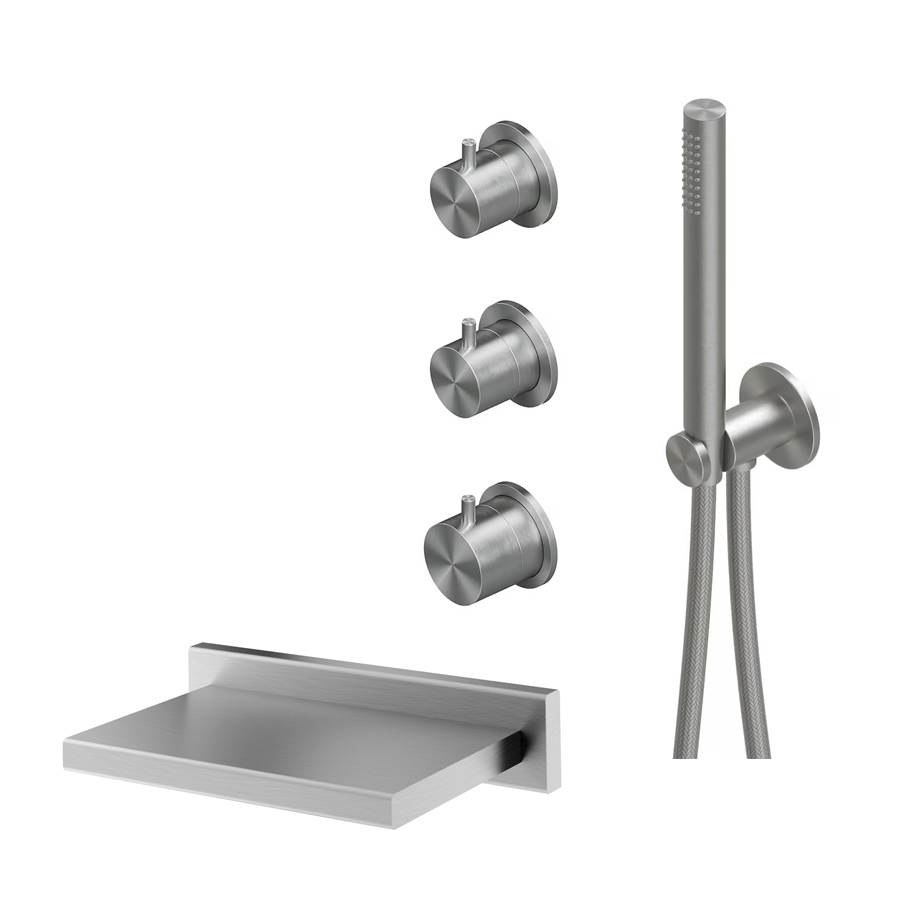 콰드로 2 WAY THERMOSTATIC(자동온도조절) 1249AS 매립욕조수전세트 SET3