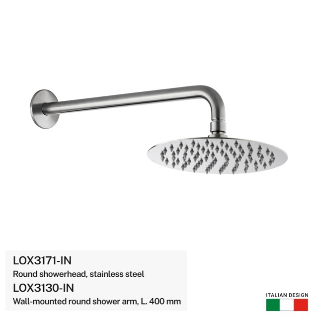 이태리 MARINER 200mm 헤드샤워 400mm 암 SET